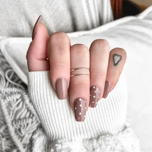 Classic Brown Polka Dot Pattern Wallpaper