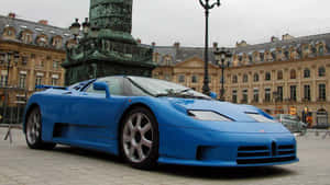 Classic Bugatti Eb110 On The Road Wallpaper