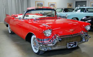 Classic Cadillac Eldorado Cruising On The Road Wallpaper