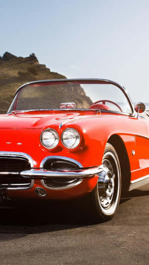 Classic Chevrolet Corvette Car Iphone Wallpaper