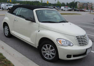 Classic Chrysler Pt Cruiser On Display Wallpaper