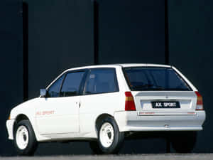 Classic Citroen Ax On The Road Wallpaper