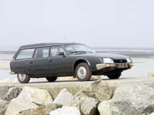 Classic Citroen Cx In The Spotlight Wallpaper