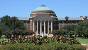 Classic College Buildingwith Domeand Columns Wallpaper