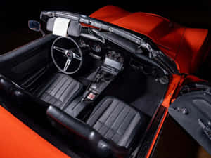 Classic Corvette Interior View Wallpaper