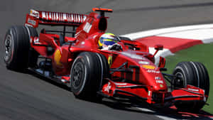 Classic Ferrari In Dazzling Red Wallpaper