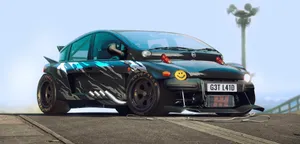 Classic Fiat Multipla In The Urban Setting Wallpaper