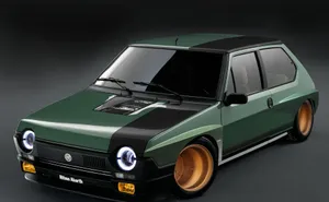 Classic Fiat Ritmo On A Scenic Journey Wallpaper