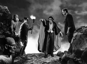 Classic Film Projector Illuminating The Golden Age Of Cinema. Wallpaper