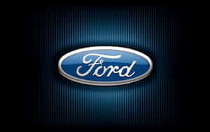 Classic Ford Logo On A Powerful Truck Wallpaper