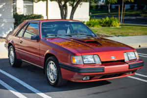 Classic Ford Mustang S V O Parked Wallpaper