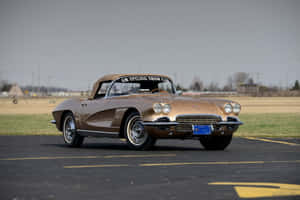 Classic Glory: The Stunning Chevrolet Corvette C1 Wallpaper