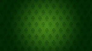 Classic Green Damask Pattern Wallpaper