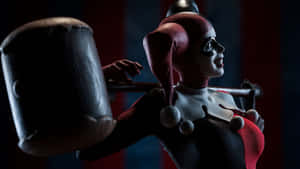 Classic Harley Quinn Figure With Mallet Wallpaper