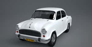 Classic Hindustan Motors Car On The Road Wallpaper