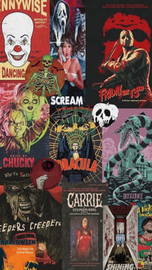 Classic Horror Movie Collage Wallpaper