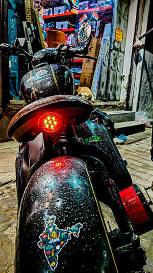 Classic Jawa Motorcycle In Pristine Condition Wallpaper