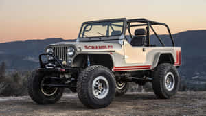 Classic Jeep Cj Off-road Adventure Wallpaper