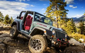 Classic Jeep Cj Off-roading Adventure Wallpaper