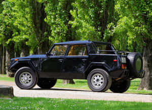 Classic Lamborghini Lm002 Off-roading Performance Wallpaper
