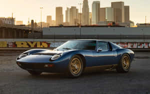 Classic Lamborghini Miura Showcasing Its Timeless Design And Elegance Wallpaper