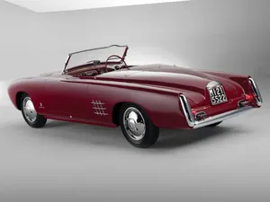 Classic Lancia Aurelia Convertible Rear View Wallpaper