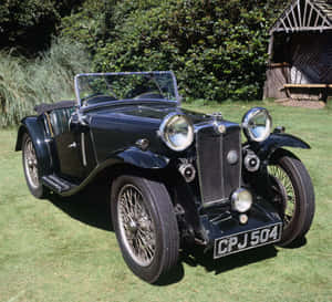 Classic Mg Midget In Pristine Condition Wallpaper