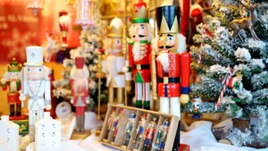 Classic Nutcracker Figurines Display Wallpaper