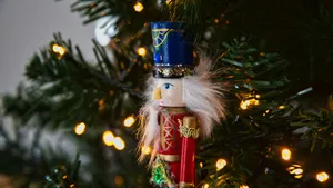 Classic Nutcracker Ornament Wallpaper