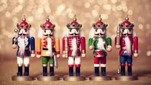 Classic Nutcracker Soldiers Wallpaper