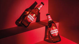 Classic Peroni Beer Display Wallpaper