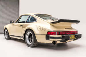 Classic Porsche911 Turbo Cream Wallpaper