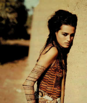 Classic Portrait Of Yasmin Le Bon Wallpaper