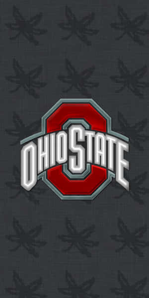 Classic Red And White Ohio State Logo Wallpaper