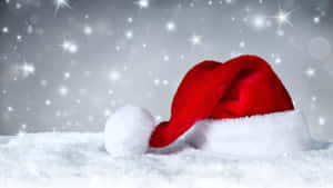 Classic Red Christmas Hat Wallpaper