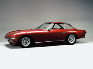 Classic Red Lamborghini Islero Wallpaper