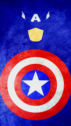 Classic Red, White And Blue - The Classic Captain America Logo Wallpaper