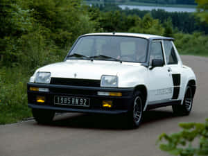 Classic Renault 5 Turbo In Action Wallpaper