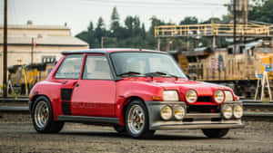 Classic Renault 5 Turbo In Action Wallpaper