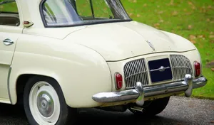 Classic Renault Dauphine On The Street Wallpaper