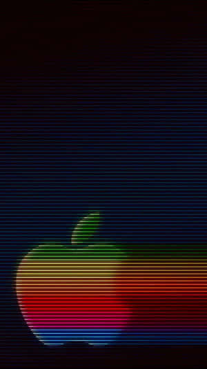 Classic Retro Apple Logo Wallpaper
