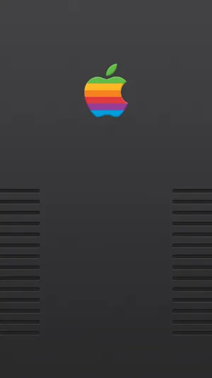 Classic Retro Apple Logo Wallpaper Wallpaper