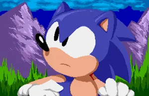 Classic Sonic Pixel Art Wallpaper