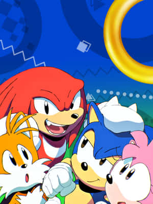 Classic Sonic Speeding Through Green Hill Zone Wallpaper