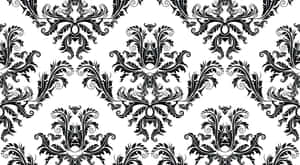 Classic Vintage Black And White Design Wallpaper