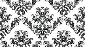 Classic Vintage Black And White Design Wallpaper