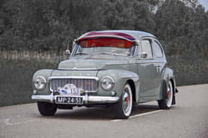 Classic Volvo Pv544 In Perfect Condition Wallpaper