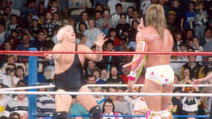 Classic Wrestling Match Showdown Wallpaper