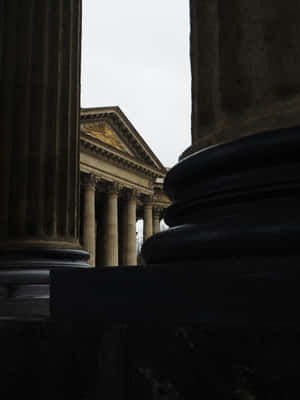 Classical_ Architecture_ Pillars_and_ Pediment.jpg Wallpaper