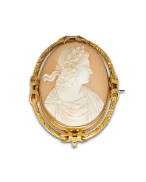 Classical Cameo Brooch Wallpaper